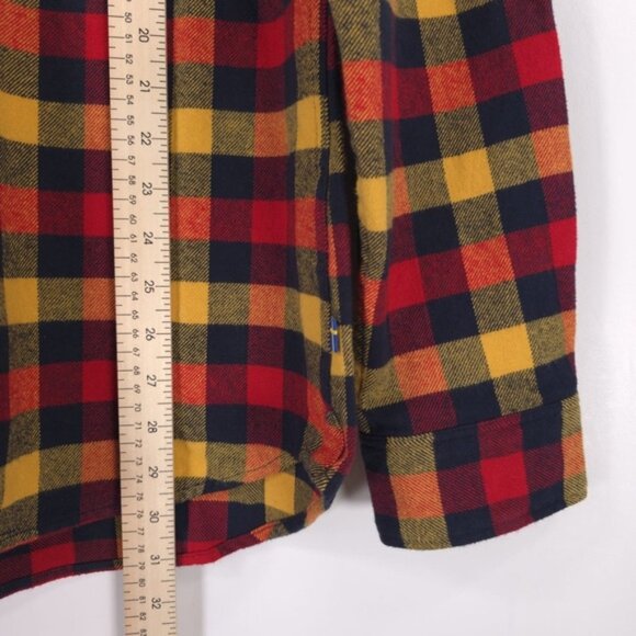 NWT FJALLRAVEN Flannel Shirt Red Plaid Skog Slim‎ Fit Long Sleeve Outdoor LARGE - Picture 8 of 16